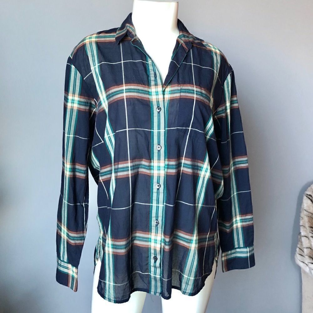 Madewell Ex-boyfriend Plaid Shirt nwot